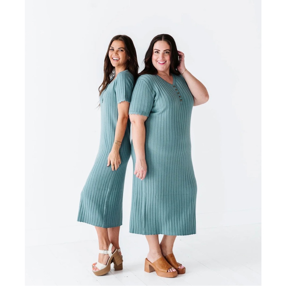 Tea N Rose Seafoam Harper Sweater Dress size Medium